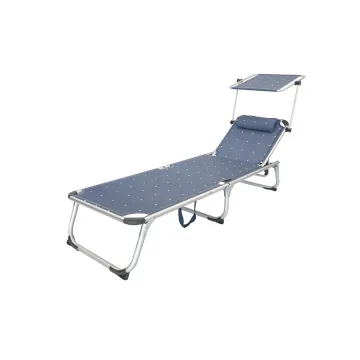 Adjustable Aluminum Sun Beach Bed with Canopy