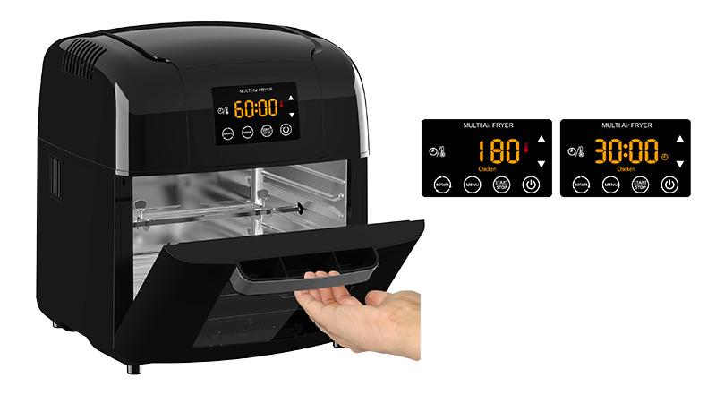 Healthier fried food hot air fryers oven oil-less