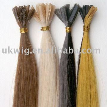 nail hair extension/ U-tipped hair/ human hair extensions