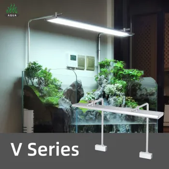 2023 V Series V900 RGBW Full Spectrum LED Aquarium Lamp with Dimming and Timing Features