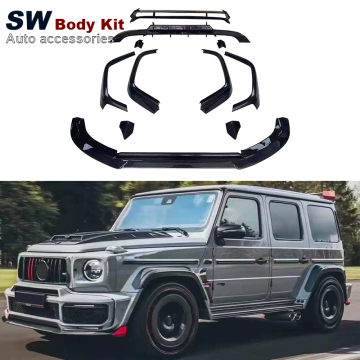 SW Dry คาร์บอนไฟเบอร์ Barbet G900 Body Kit สำหรับ Mercedes-Benz G-Class W464 G500 2019+