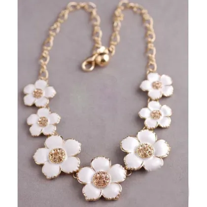 Nature Shells Gold Chain Necklace Ssny-032