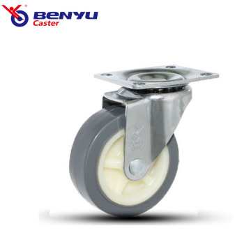 Light Duty Swivel Plate Casters Mute Wheels