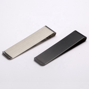 Customize Black Silver Stainless Steel Money Clip for EDC