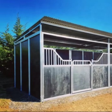 Customized HDG Horse Stables & Hot Seller Horse Boxes with Wooden Boards (20mm)