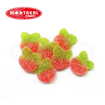 Halal gummy candy with strawberry shape wholesale