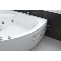 Drop In Whirlpool Bathtub 1.35m Small Corner Hydro Massage Spa Bathtub