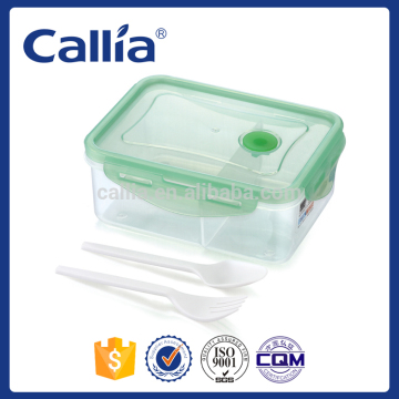Hot Selling airtight Square Plastic Microwave Lunch Box with lock