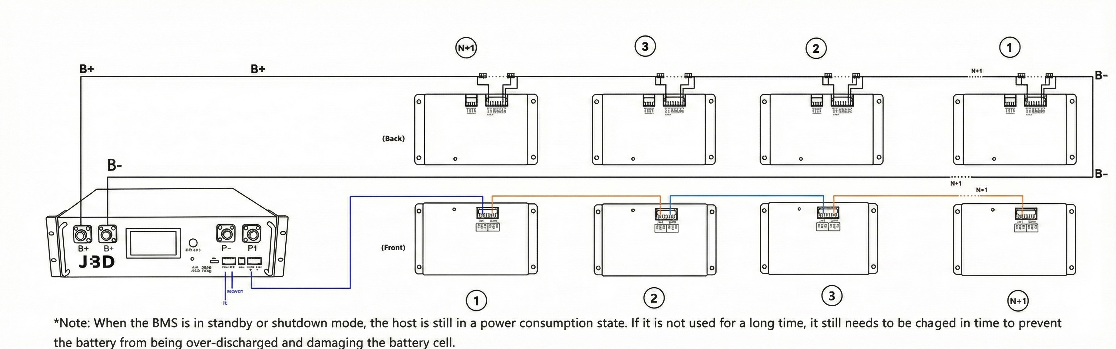 Slave BMS connection diagram