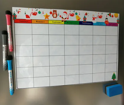 Custom magnetic paper calendar