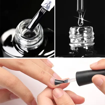 Hema Free Rubber Base Gel Top Coat - Peel Off UV Gel Top and Base Coat