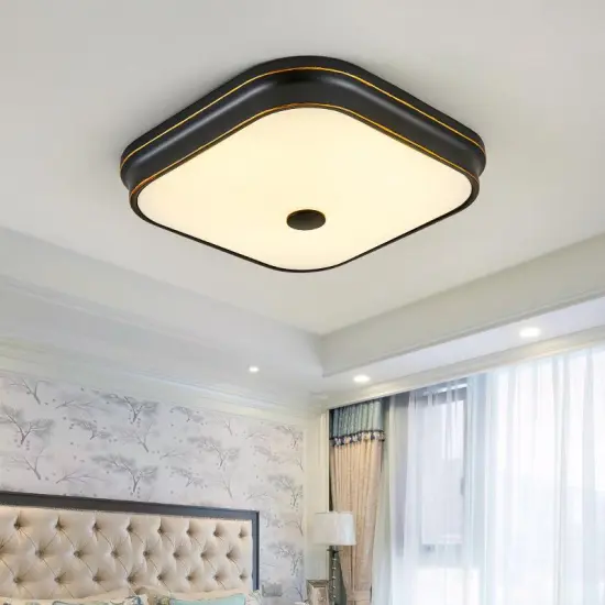 INSHINE Simple Black And Brass Metal Ceiling Light