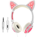 Foldable Headphone for Children with LED Cat Ear