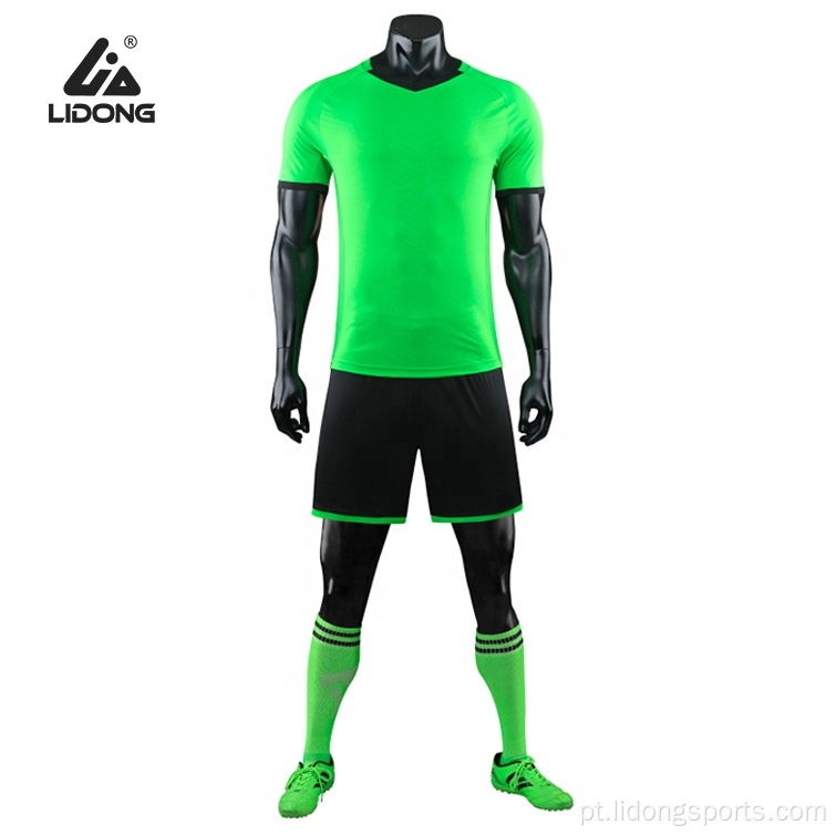 Kit de camisa de futebol masculino por atacado