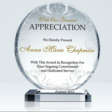 Round Appreciation Souvenir