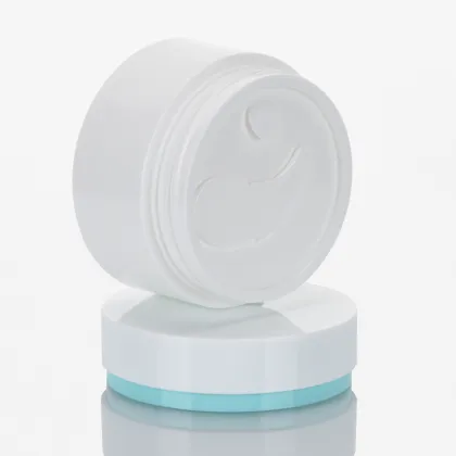 100g Heavy Wall PP Plastic Colorful Facial Cream Jar with Spoon