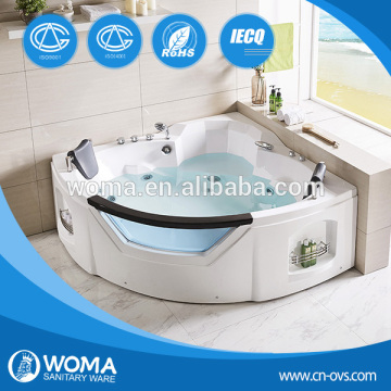 Q312N Corner massage bathtub/used bathtub/cheap glass bathtub