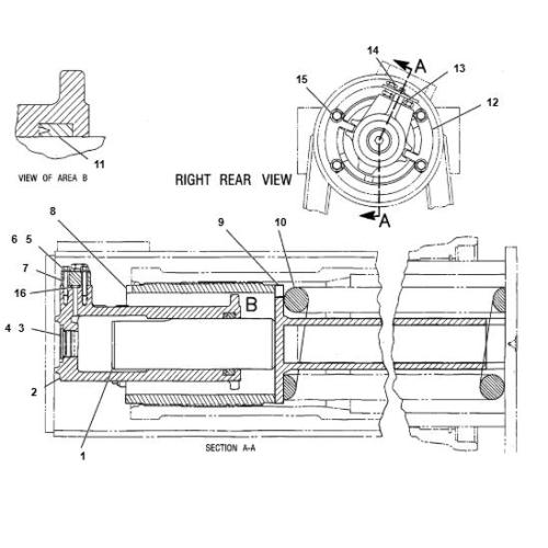 TRACKADJUSTER&RECOILGP D6R 9U-8492