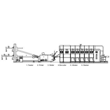 Machine d&#39;alimentation en carton ondulé de préfabrication automatique