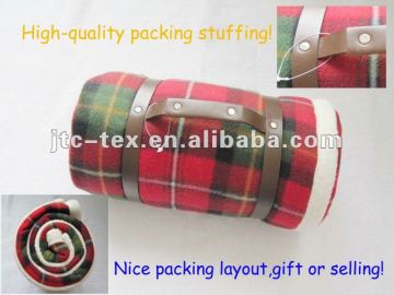 Fleece picnic polyester blanket