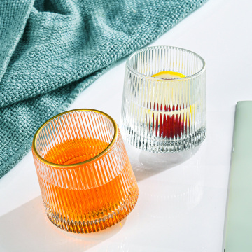 Rippen runde Rollingtumbler einzigartige Whisky -Schnapsgläser