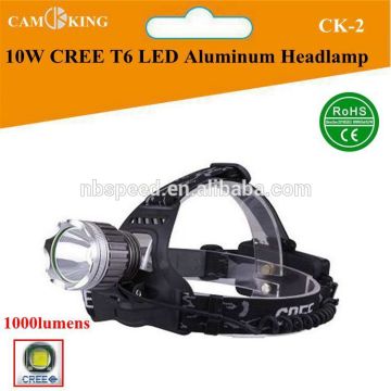CREE XM-L T6 HIGH POWER LED,1000LMS,10W Aluminum Headlamp,4xAA Batteries