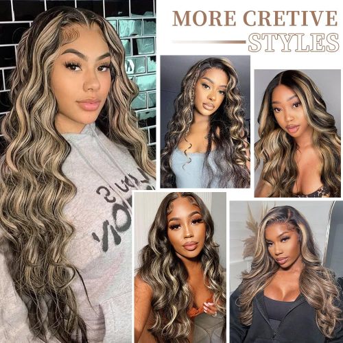 1B/27 Highlight 13x4 Lace Front Wig Human Hair