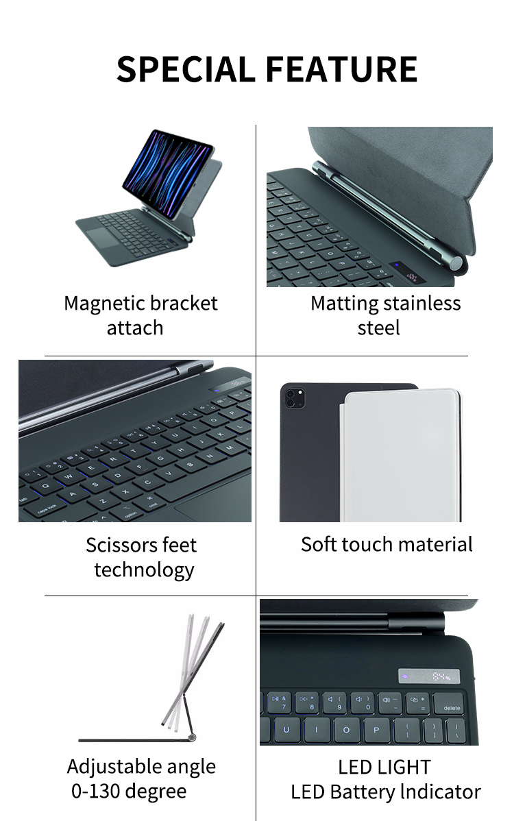 RD01 LED Display iPad Wireless Keyboard RD01 LED Display iPad Wireless Keyboard