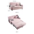 Pink Folding Sand-Bed Sofa Three Length Options