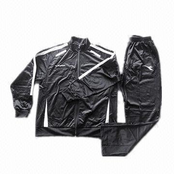 Men's Tracksuit, Made of 100% Polyester Tricot Material, Customized Designs Accepted
