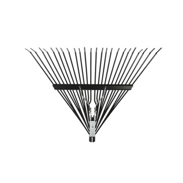 Garden Leaf Grass Rake with Ergonomic Steel and Stainless Steel Handle