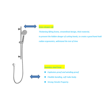 Set doccia in metallo cromato