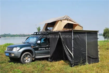 Black Mosquito Net for 4x4 Off-Road Roof Top Tent Awning