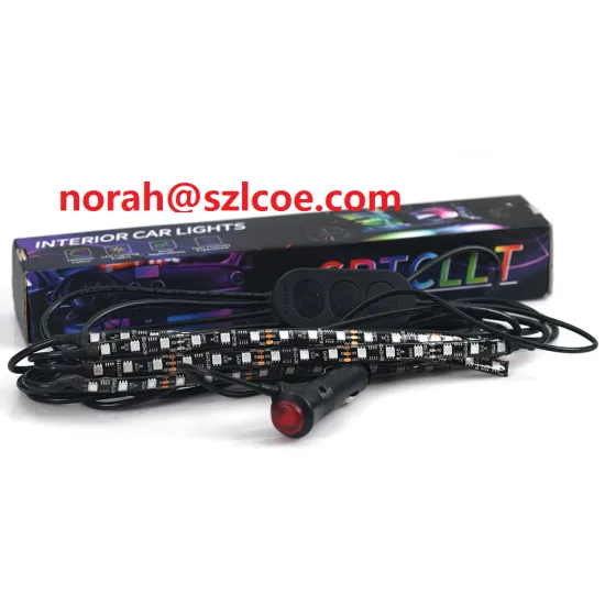 New Car Special LED Atmosphere Light Strip APP Remote Control 4X250mm Colorful RGB Light Strip