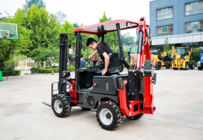 CE Certified 4x4 Diesel Excavation Loader - High Efficiency Backhoe Bucket