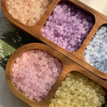 Handmade DIY Hairpin Bracelet and Necklace Beaded Jewelry Accessories with 6.4x3.3mm Glass Crystal Partition Loose Abacus Beads