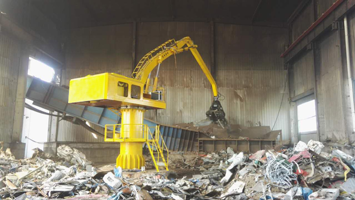 Scrap Metal Fixed Grab Machine With Electric Motor