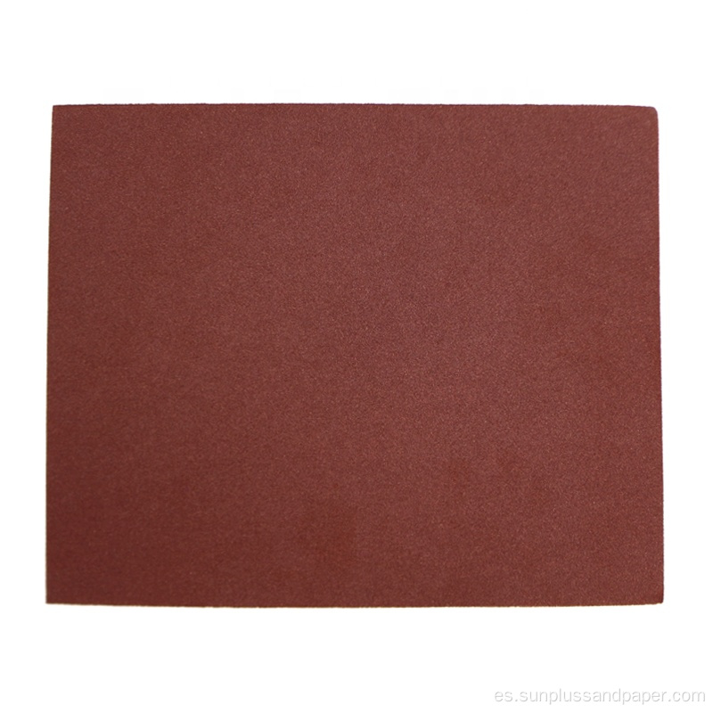 Hoja de papel de lija rojo de aluminio auto-abrasivo P60-2000