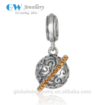 Elegant Bracelet Silver Charms 925 Silver Hollow Out Charms Pendant Charms