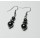 Hematite Earring with silver color finding