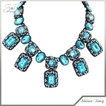 Euramerican style fashion luxury diamond mood necklace