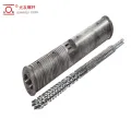 Precision-machined long-life alloy abs parallel twin screw at bariles