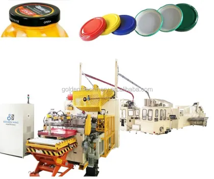 Automatic Metal Cap Twist Off cap Making Line