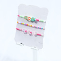 10MM lettering soft clay bead girl bracelet set