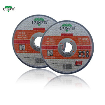 Resin Bonded CUSTO Grinding Wheels for Industrial Inox Cutting and Flap Discs
