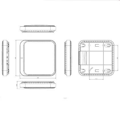 Multi Scenario 5400Mbps Ceiling AP Router with WIFI6 for Mall and Hotel Coverage