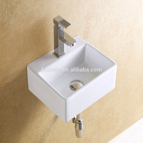 Grade AAA Rectangular Hand Wash Ceramic Wall Hung Basin