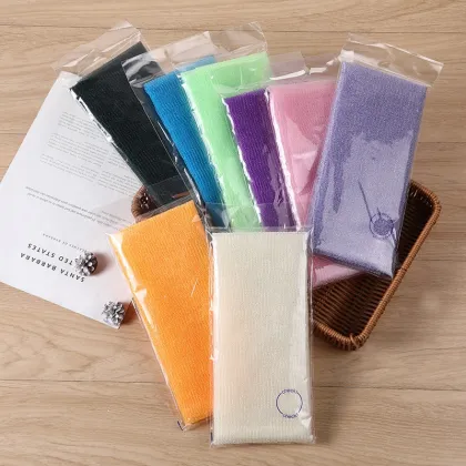 Long Back Scrub Bath Towel Exfoliating Mud Bath Towel