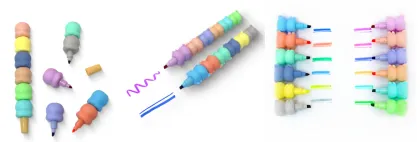 Macaroon 5 Colorful Cute Bear Mark Highlighter Pens for Adults and Kids