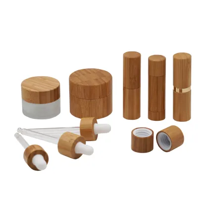 Bamboo Cosmetic Package Bamboo Essential Oil Bottles
